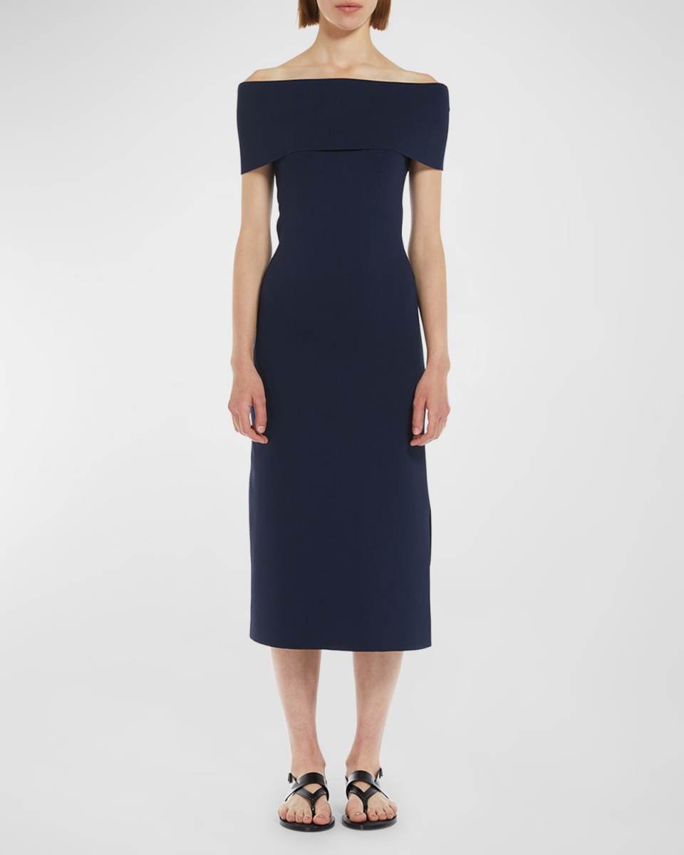 Aulla Off-Shoulder Knit Midi Dress